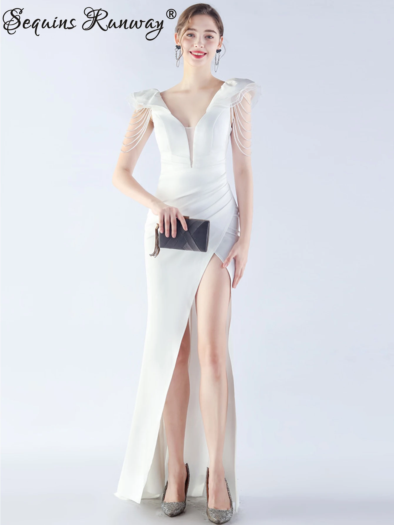 Sexy backless rhinestone maxi summer dress women elegant wedding party long dresses woman luxury prom evening dresses vestidos