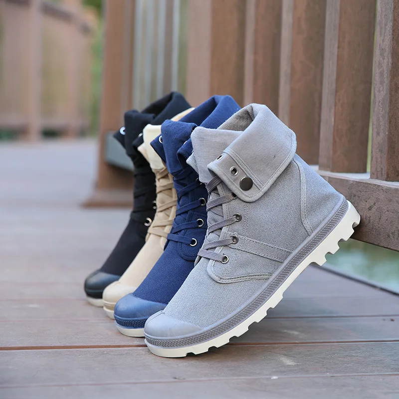 

Spring New Men's Shoes High Top Casual Canvas Shoes Men's Outdoor Sports Shoes Trendy Shoes