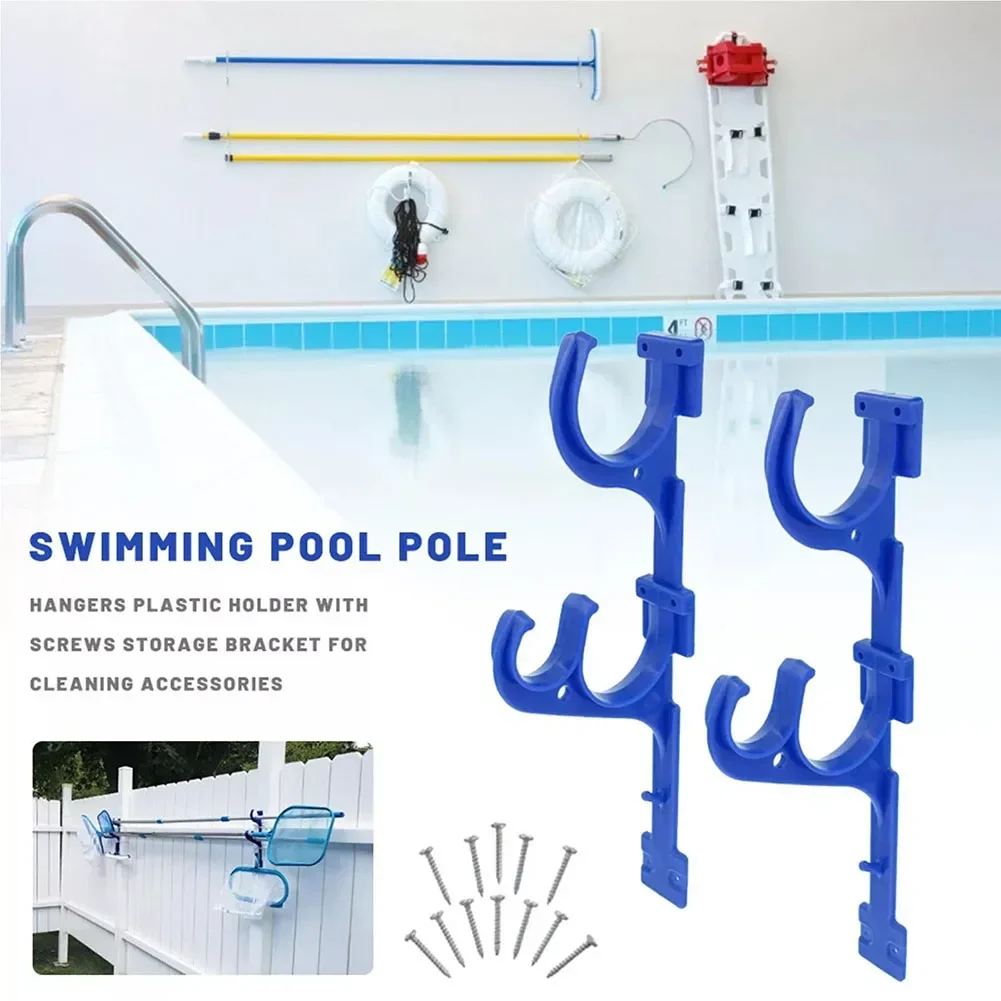 Holder Pool Hook Fittings For Poles Accessories Organizing Pool Pole Hanger Replacement Set Swimming Pool 2pcs