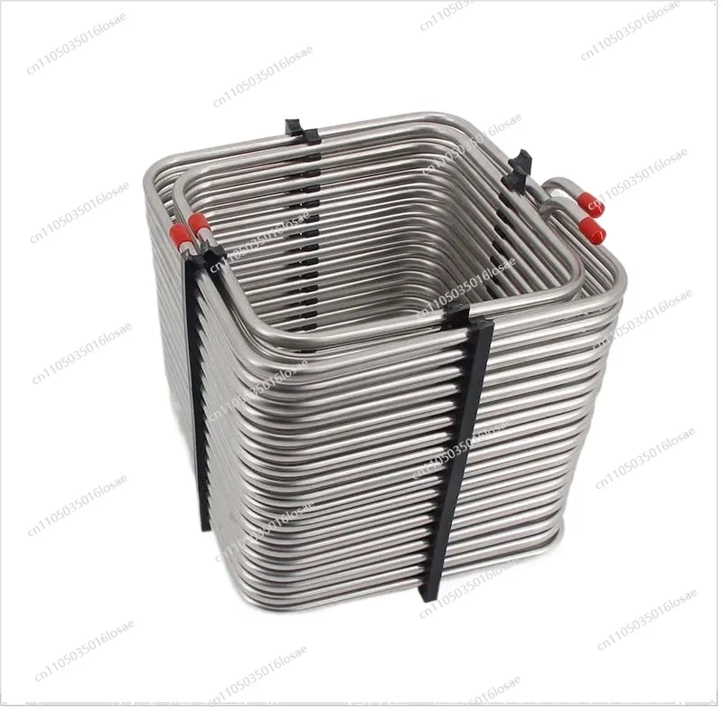 For Square Two-way Stainless Steel Cooling Coil Coil Beer Incubator Cooling Wine Pipe