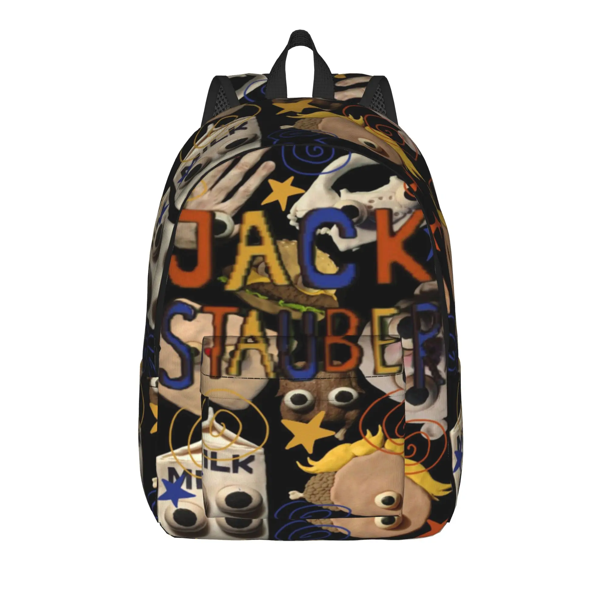 Jack Stauber Mix Cool Backpack Lightweight Student Work  Daypack for Men Women Laptop Canvas Bags