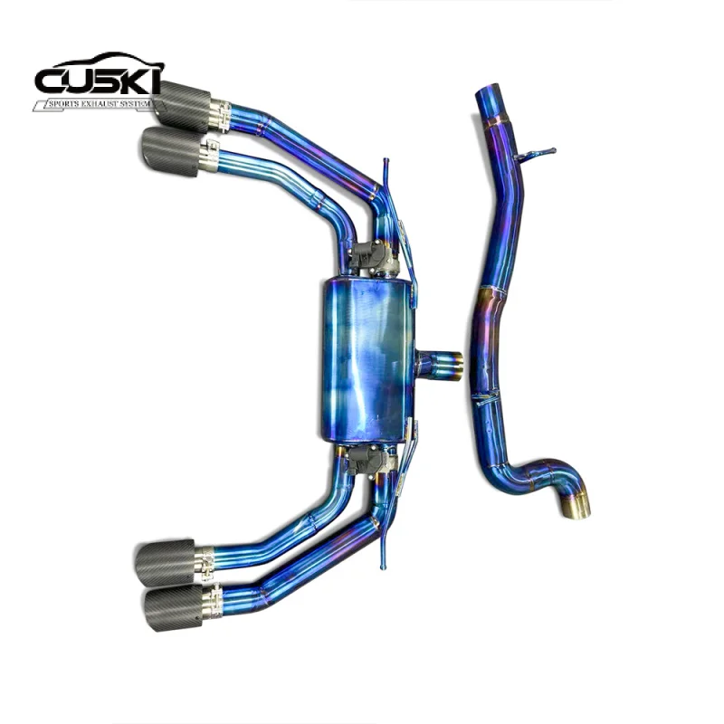 Custom Tuned Catback Exhaust for Audi S3 2.0T 2015-2023 Valve Electronics Titanium Valve Exhaust Muffler Increased Power