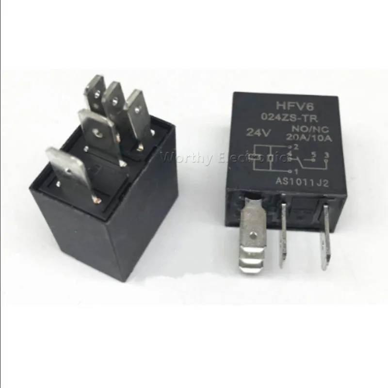 

Free shipping 10pcs/lot HFV6 024ZS-TR Relay 24V 20A HFV6 024Z-TR JD1926A 4PIN