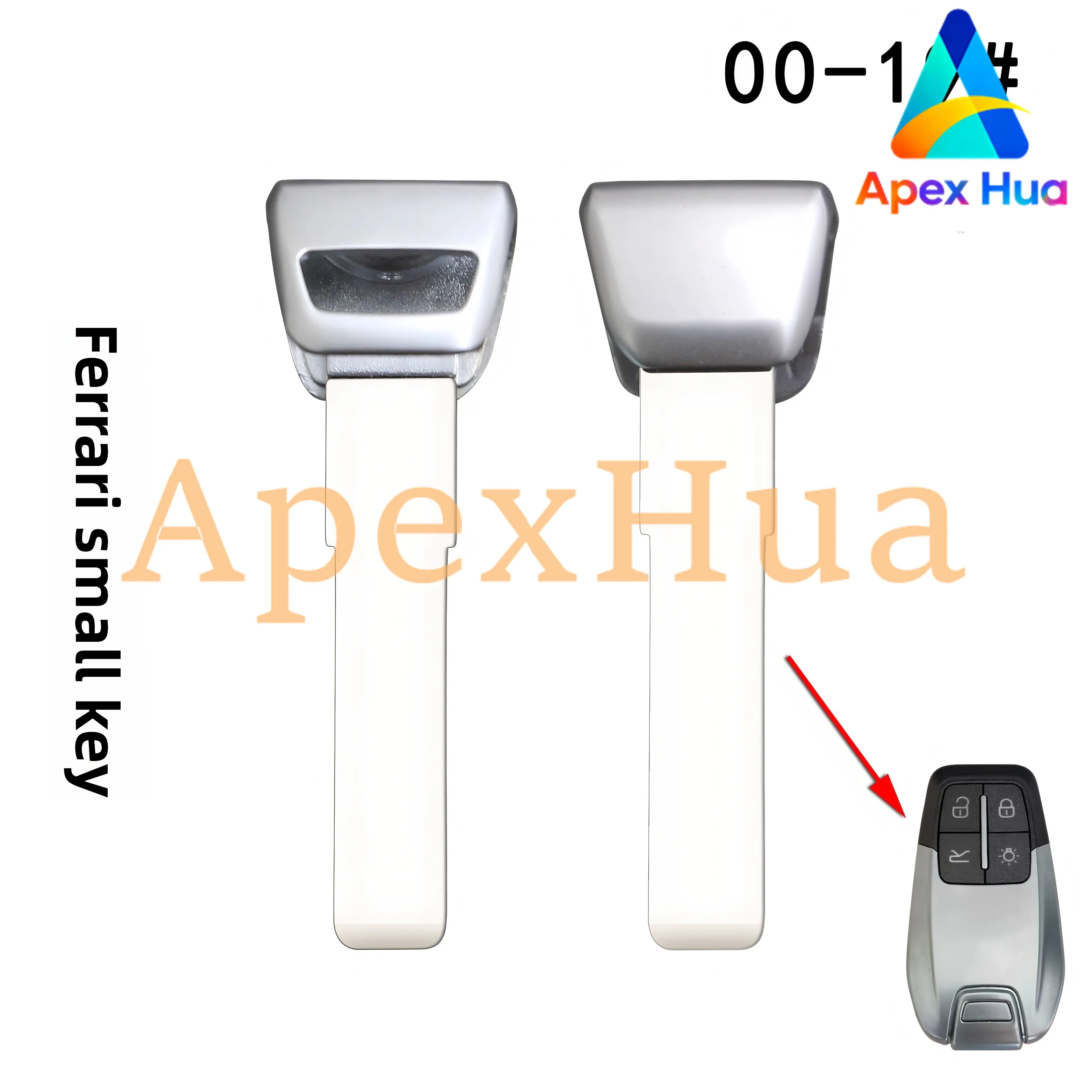 

Заготовка для удаленного аварийного механического ключа смарт-картки для Ferrari 458/488, аксессуар для запасного ключа суперкара