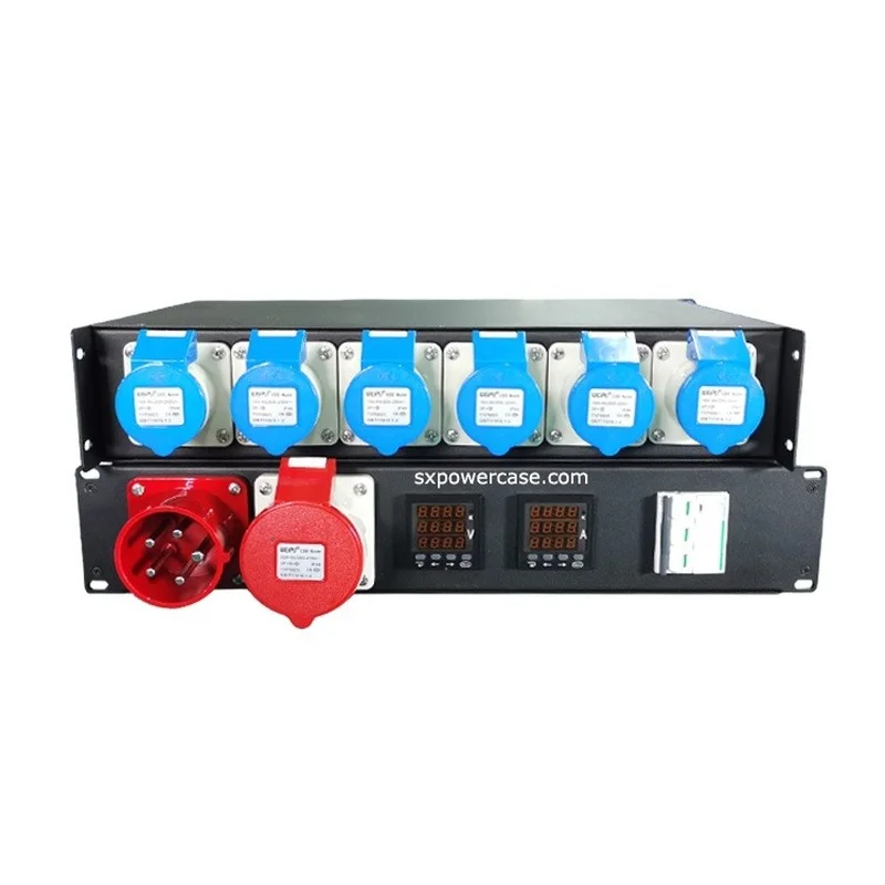 

2U Rack box pack power distribution box for pro audio