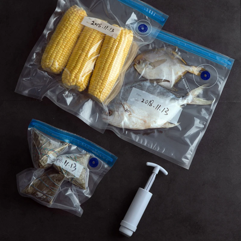 Casa casa pompa per vuoto frigorifero borsa per la conservazione della freschezza borsa sigillata addensata sacchetto autosigillante denso per alimenti da cucina