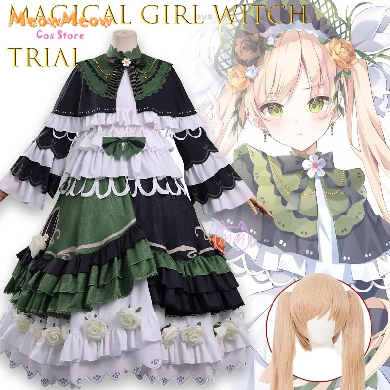 Disfraz de Cosplay de la serie Magical Girl Witch Trial para Hanna Tono, inspirado en el juego oficial del anime.