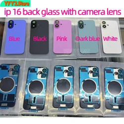 AAA Back Battery Glass Cover with Camera lens, Rear Housing Replacement for iPhone 16, 16 Plus, 16P, 16pro max back glass