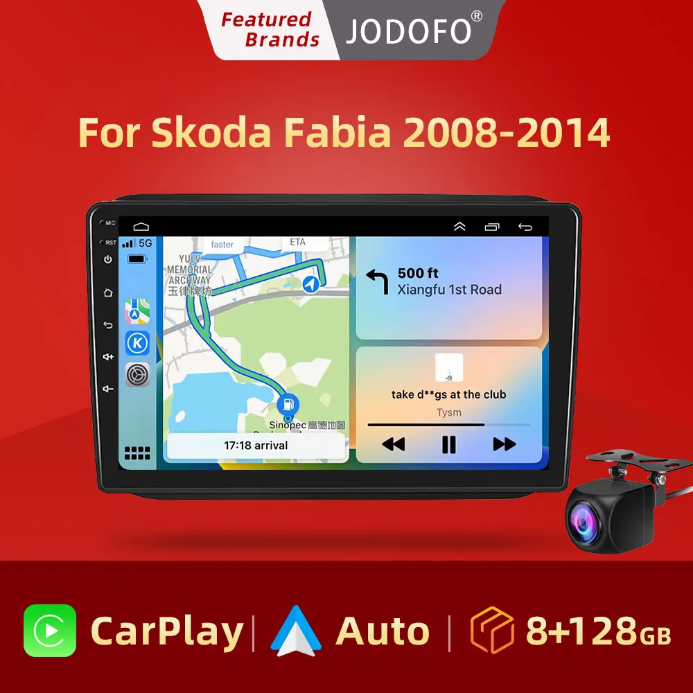 

Jodofo Autoradio 2Din Android Radio Carplay For Skoda Fabia 2008-2014 AI Voice 4G GPS Car Multimedia Video Player Stereo 2din