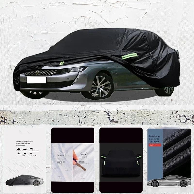 

For Peufeot 508 all-weather outdoor fully covered with snow and UV protection waterproof Sun Shade Snow Rain Wind Resistant