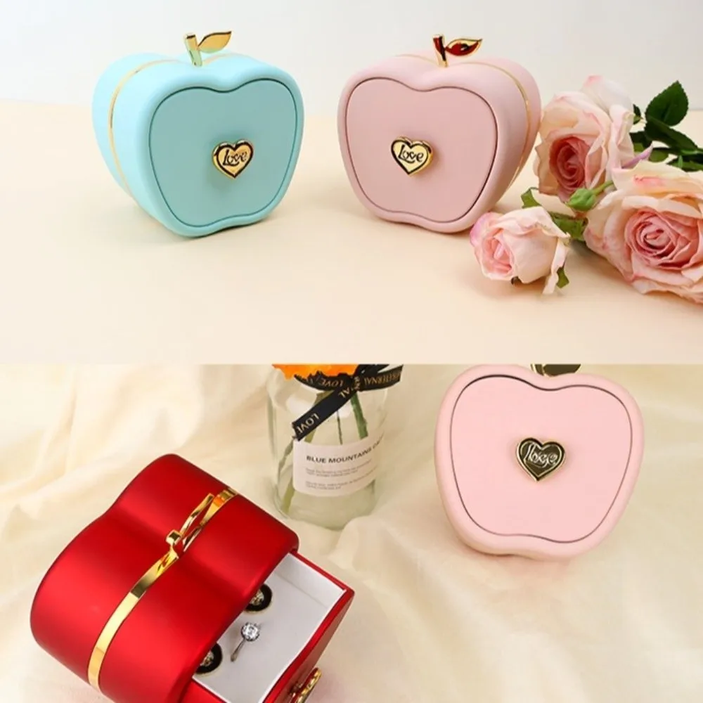 Plastic Fruit Jewelry Box Romantic Drawer Pull Fruit Gifts Box Jewelry Display LOVE Jewelry Display Box Anniversary Present