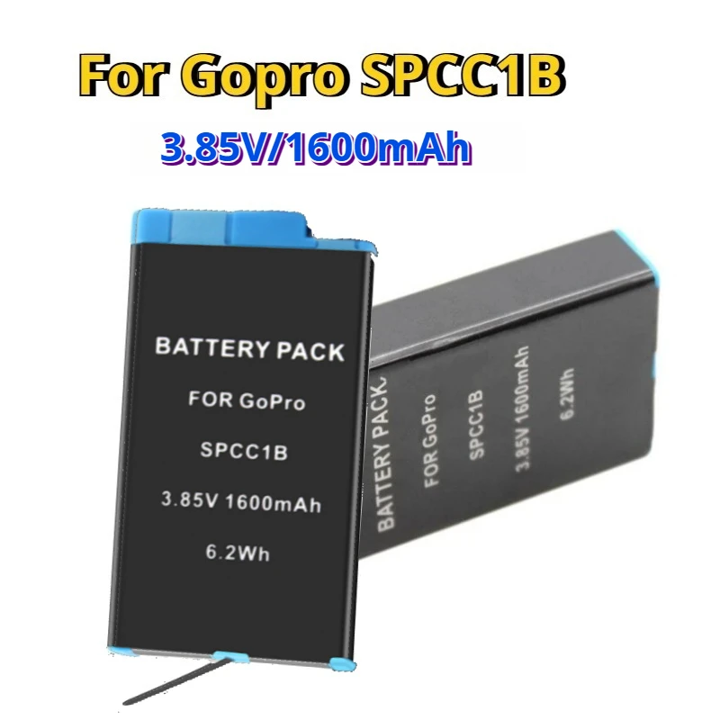 GoPro Max SPCC1B Action Camera Battery 1600mah or Dual Slots Charger Kit for Gopro Max 360 Action Camera Batteries Accessories