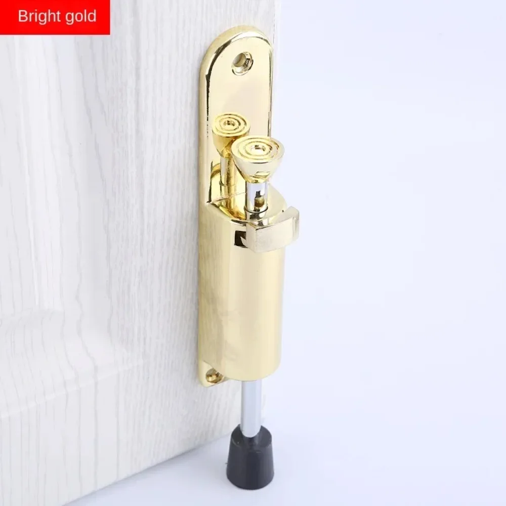 

Stainless Steel Telescopic Door Stopper Silver Spring Loaded Step-On Door Holder Door Stops For Household Hardware