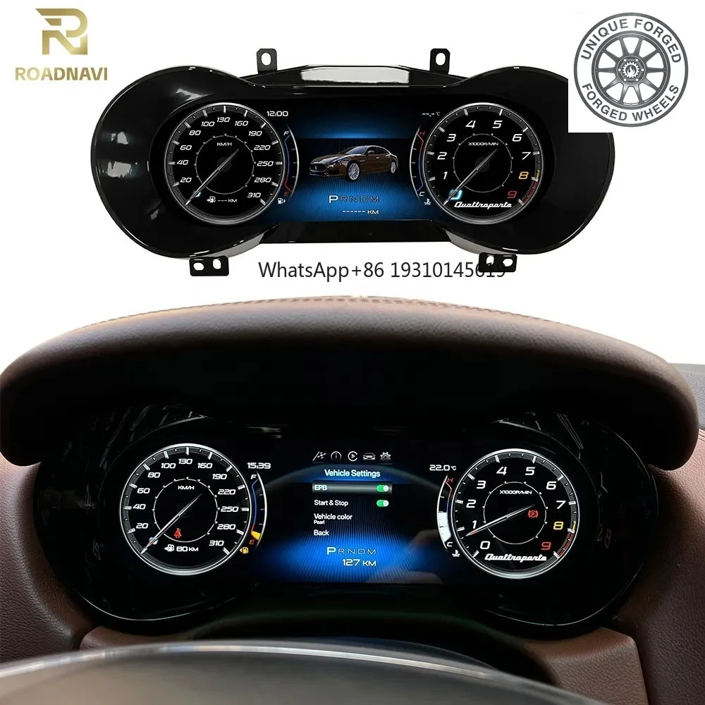 

26style BC 12.3'' RoadNavi Car Instrument Cluster for Maserati Levante 2016-2023 Auto Speedometer