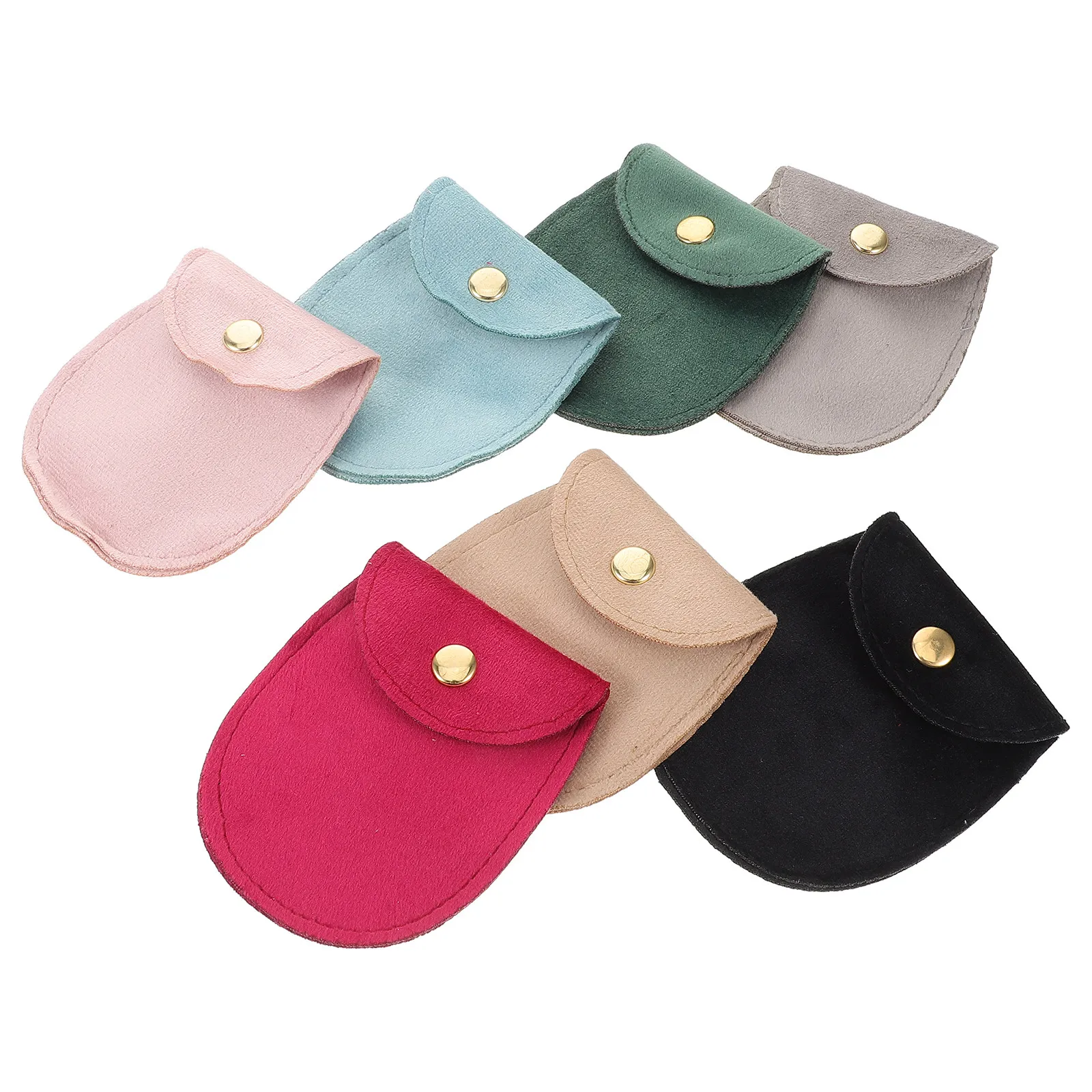 

7Pcs Jewelry Organizer Pouches Flap Storage Bags for Rings Watches Bracelets Travel Portable Small Jewelry Bags