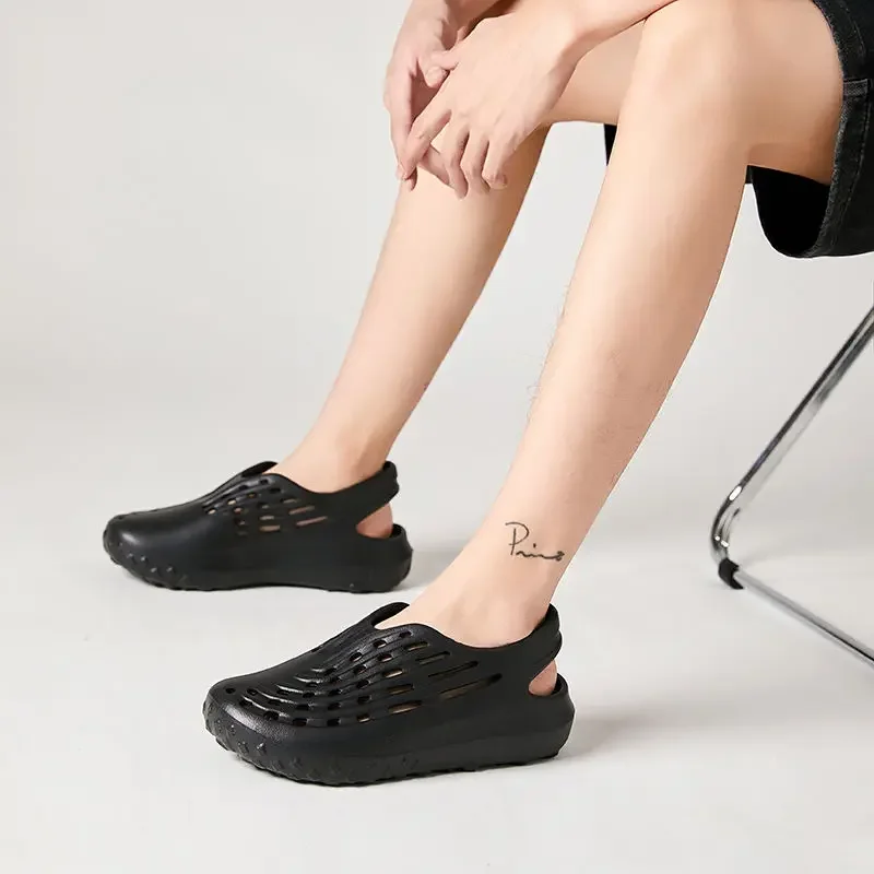 

Трекинговая обувь для мужчин. Походная обувь на открытом воздухе. Новая мода. Лето. Низкая цена. Повседневная. Купить дизайн из ПВХ. 2025 цветов. Стильные мужские сандалии.