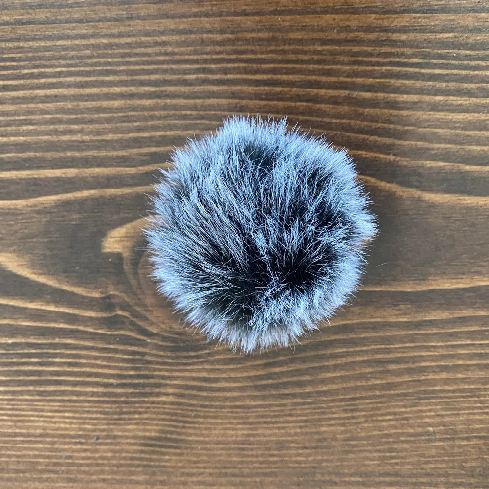 Dead Cat Outdoor Furry Pop Filter Microfono Parabrezza Vento Muff Per Rode Wireless Go III Artificiale Microfono Parabrezza Copertura