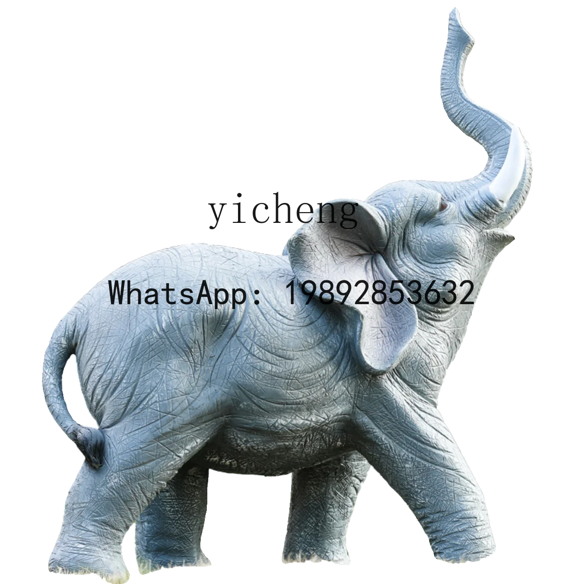outdoor FRP creative simulation elephant sculpture garden landscape lawn floor decoration ornament