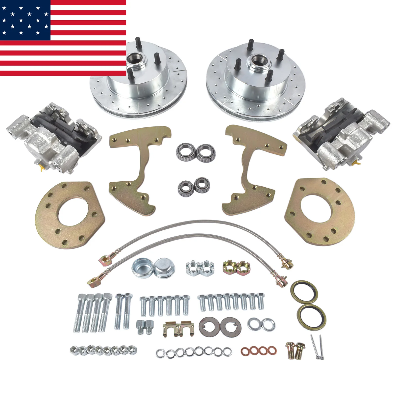 AP03 For 1960-1965 Ford Falcon Front Disc Brake Changeover 4 Lug 6 Cylinder Spindle