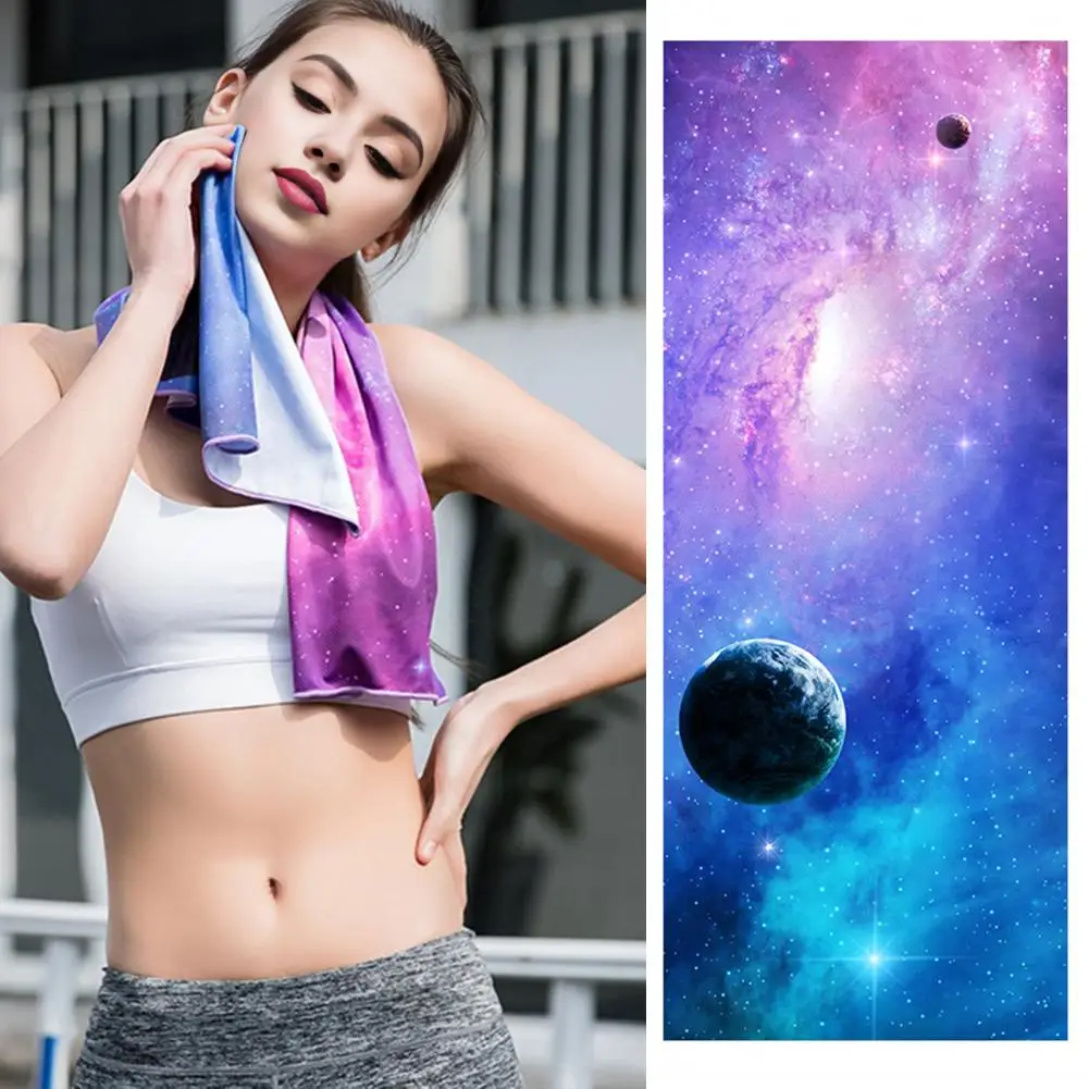 Lightweight Towel Quick Drying Fitness Towel Sweat Absorbing Breathable Rectangle for Men Women Ideal for Outdoor Home Gym