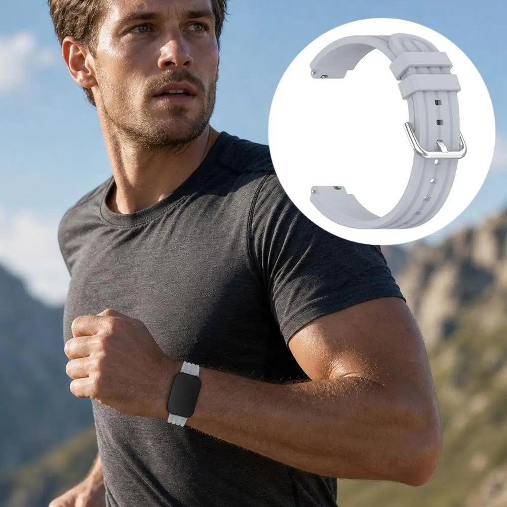 For Garmin Cirqa Watch Band Silicone Replacement Wrist Strap Quick Release Wristband For Garmin Cirqa Accessories
