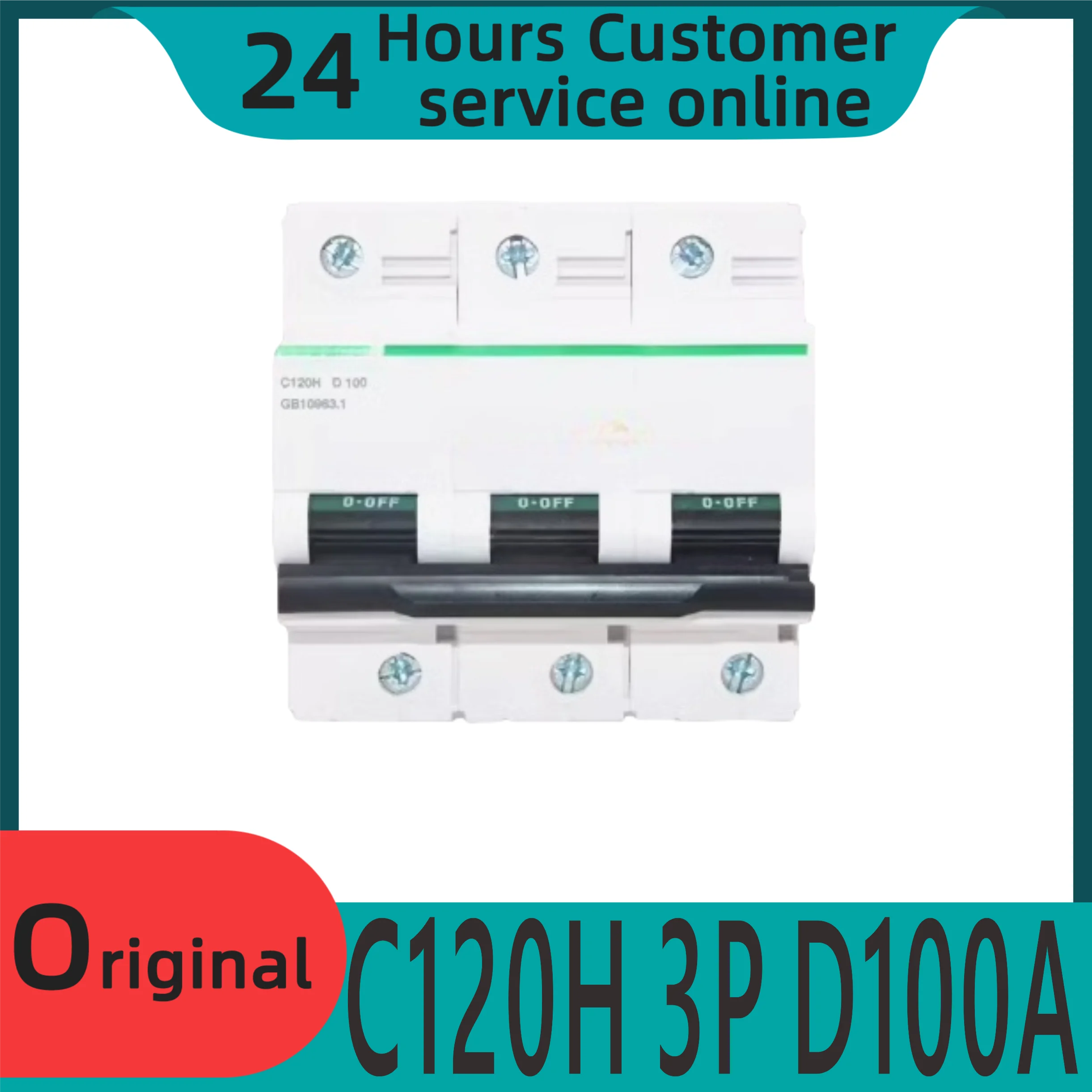 

Brand new original circuit breaker C120H 3P D100A air circuit breaker A9N19822