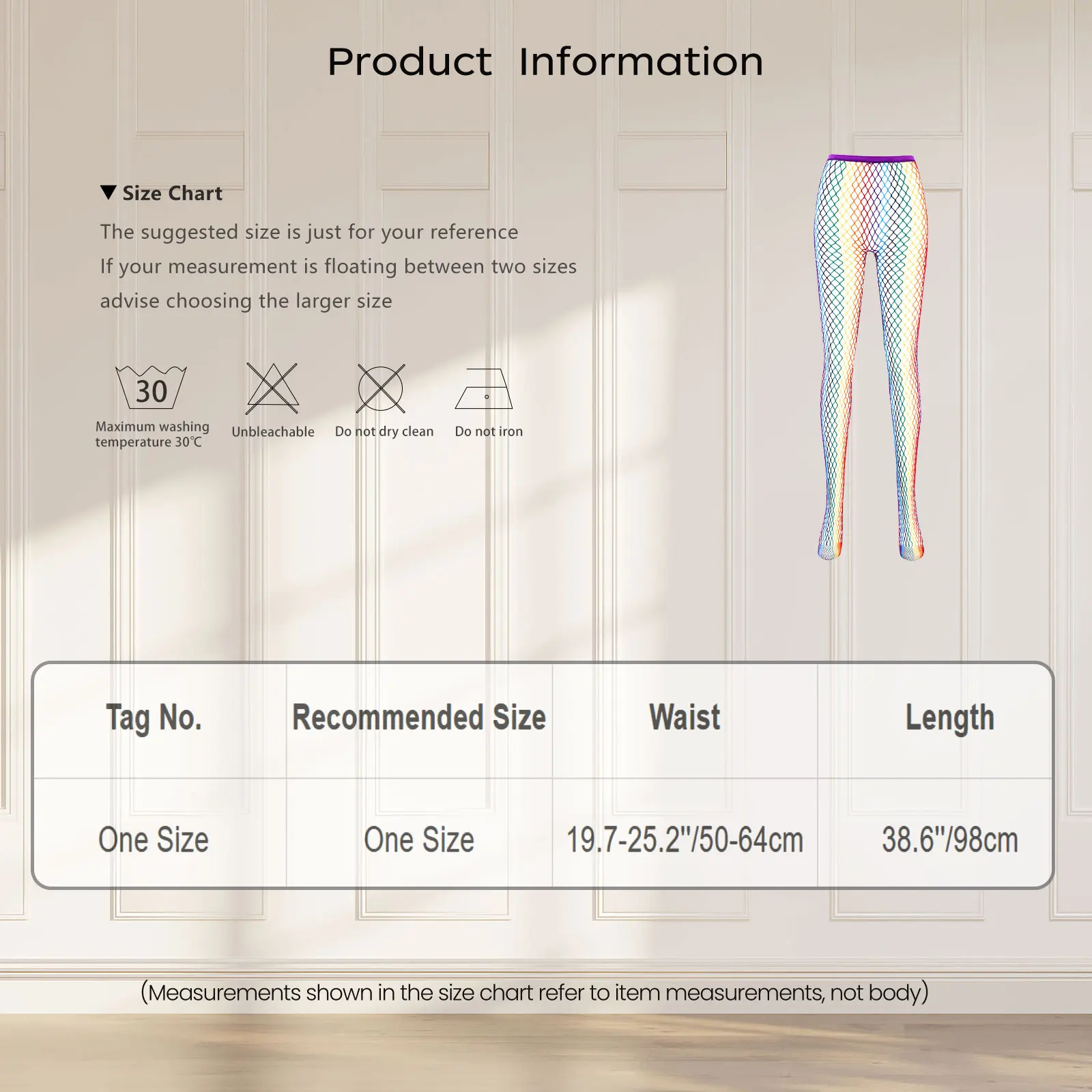 

Womens Edgy Rainbow Stockings with Body Contouring Cut And Comfort Features Complete Fishnet Wear Clubwear for Various Occasions