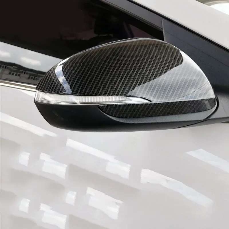 For Hyundai Elantra Avante AD 2016-2020 I30 Accent Solaris ABS Chrom/ Carbon Rearview Side Mirror Cover Trim Wing Cap Frame