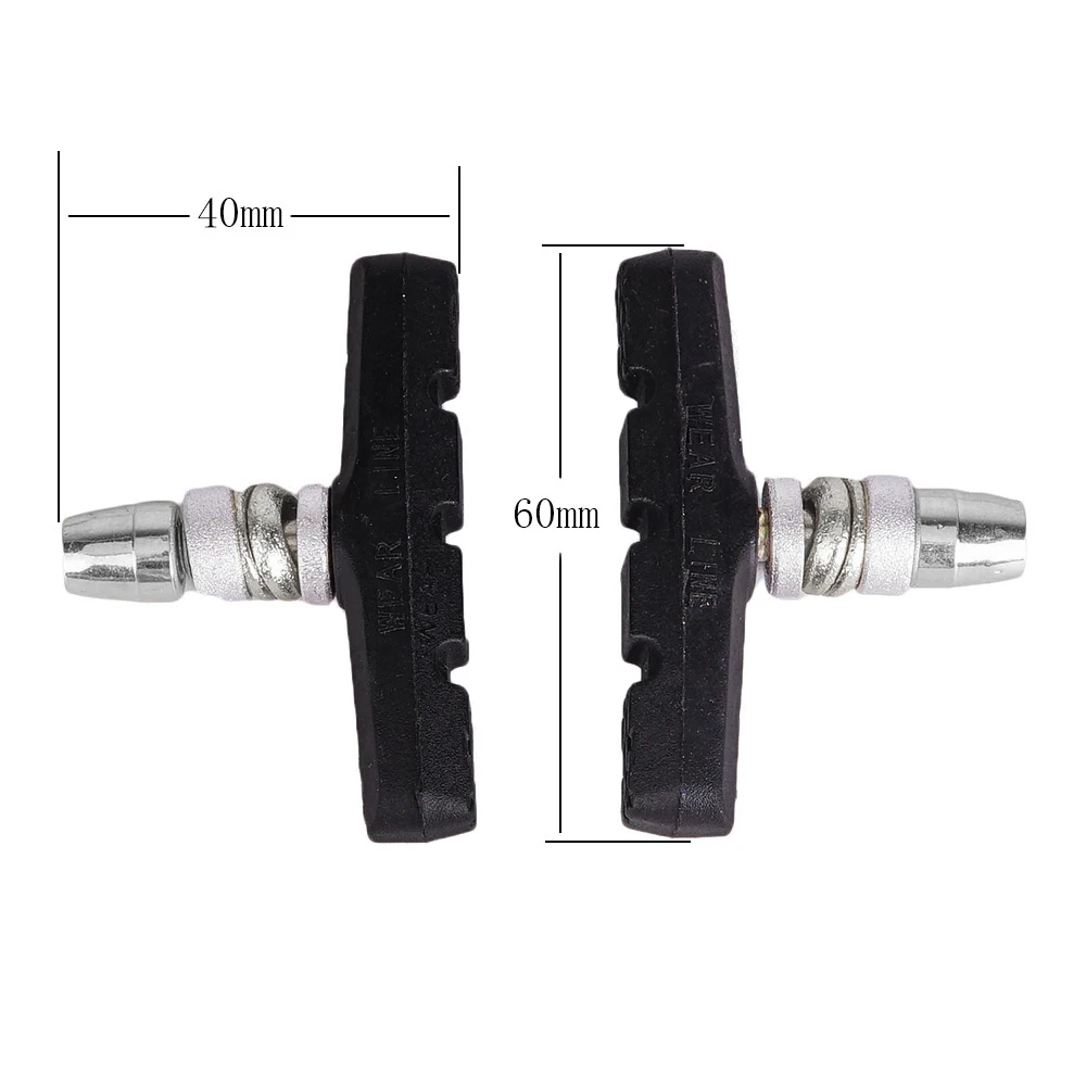 ZTTO 1 Pair Road Bike Brake Pads Shoes V-Brake Pads Mountain Bicycle Brake Shoes Blocks Durable Rubber Brake Anti-resistance