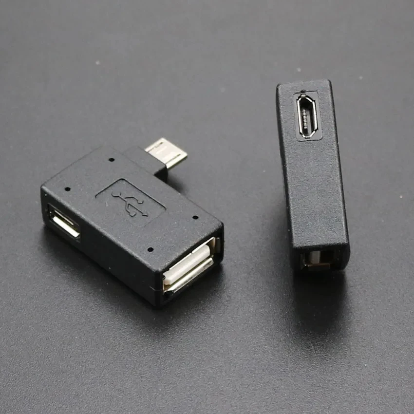 1PCS Black Converter USB 2.0 Type A Female to Micro Male Plug Female socket Adapter Converter usb 2.0 to Micro usb Connector