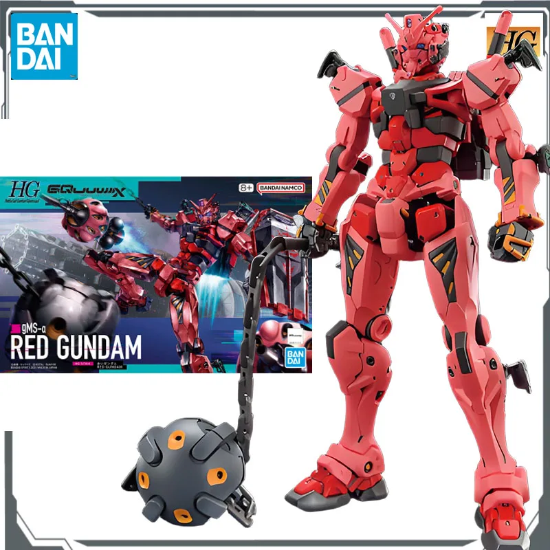 

Bandai Original MODEL KIT GUNDAM HG BMS - O RED GUNDAM 1/144 Anime Action Figure Assembly Model Toys Model Gifts for Boys
