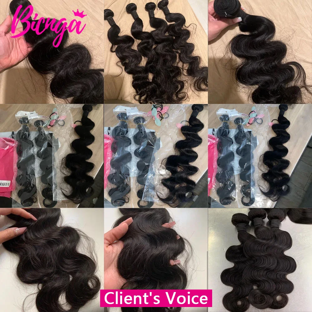 28 30 32 inch Body Wave Bundles Human Hair with Closure 2x6 Middle Part Lace Closure with Bundles Brazilian Raw Hair Bundles for Women