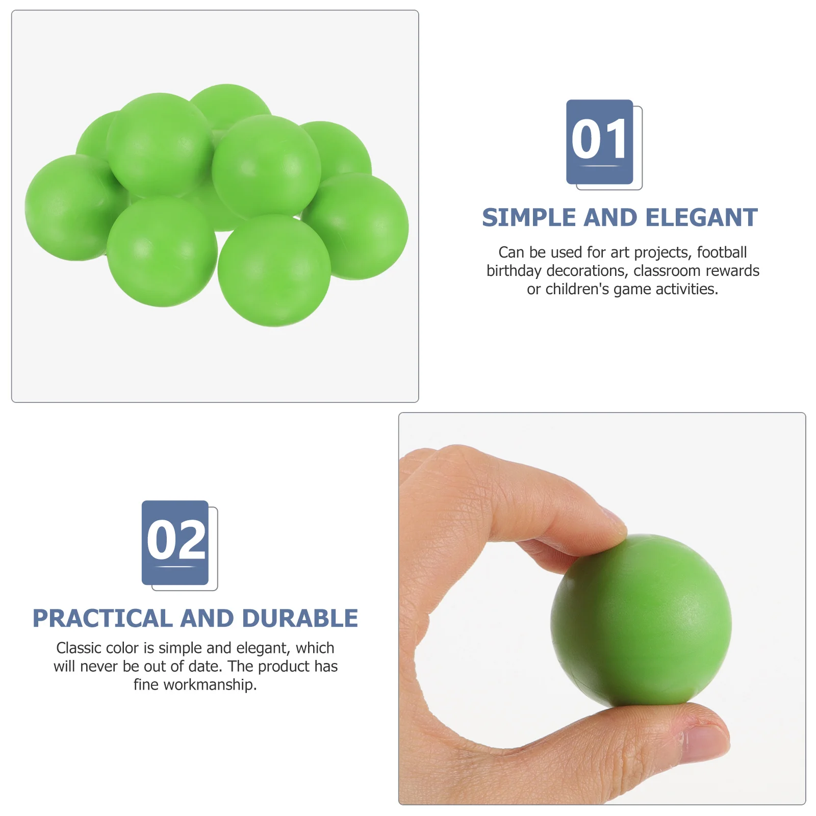 10 قطع من كرات كرة القدم الأنيقة للمشروعات الفنية وديكورات أعياد الميلاد وكرة القدم للبالغين #2