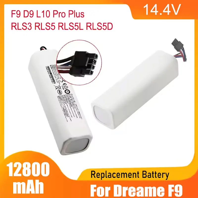 

P2008-4S2P-MMBK 14V 12800mAh Replacement Battery For Dreame F9 D9 L10 Pro Plus RLS3 RLS5 RLS5L RLS5D Accessories Parts