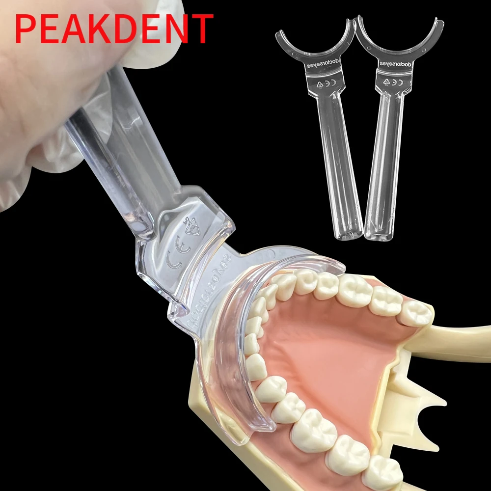 Orthodontic Dental T-Shape Lip Cheek Retractor Transparent Mouth Opener Intraoral Opener Spreader Oral Care Tools