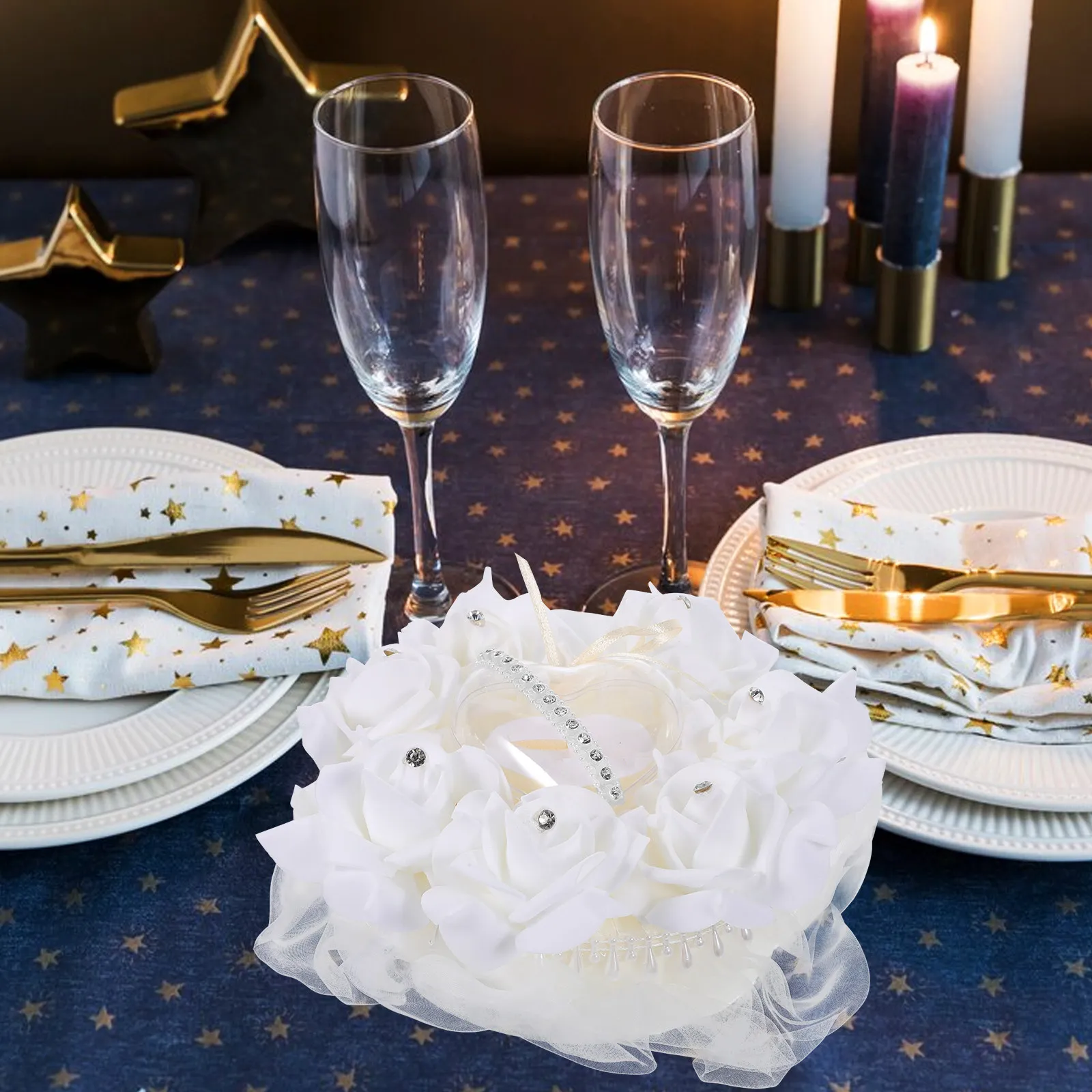 

Heart-Shaped Portable Wedding Ring Box Proposal Case Ring Cases Jewelry Display For Bridal Shower Wedding Supply