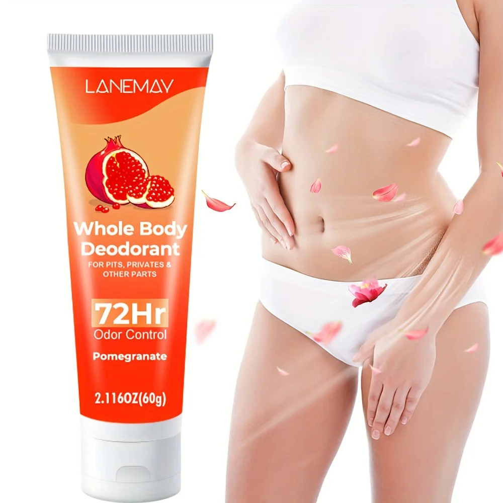 Pomegranate Deodorant Lotion - 72Hr Long-Lasting Odor Control, Stay Dry & Unstoppably Fresh for Women,Fresh Scent Lotion
