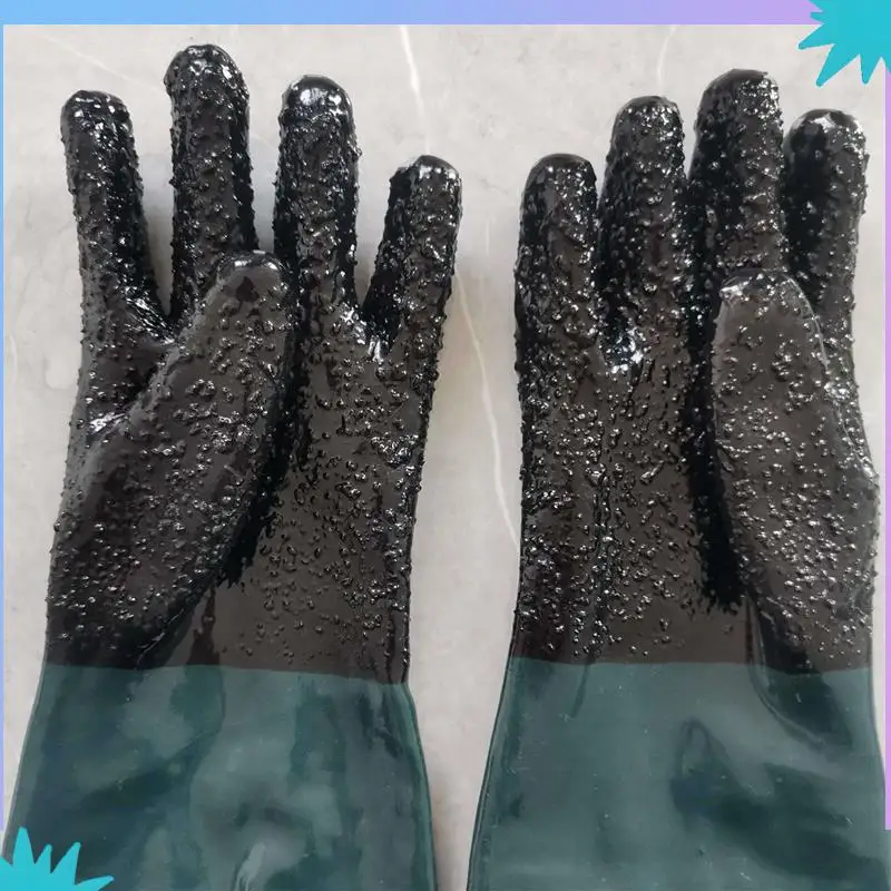 

ABZW 4X Sandblasting Gloves Sand Blaster Blasting Gloves With O Rings For Sandblast Cabinet Sandblasting Gloves 23.6 Inch