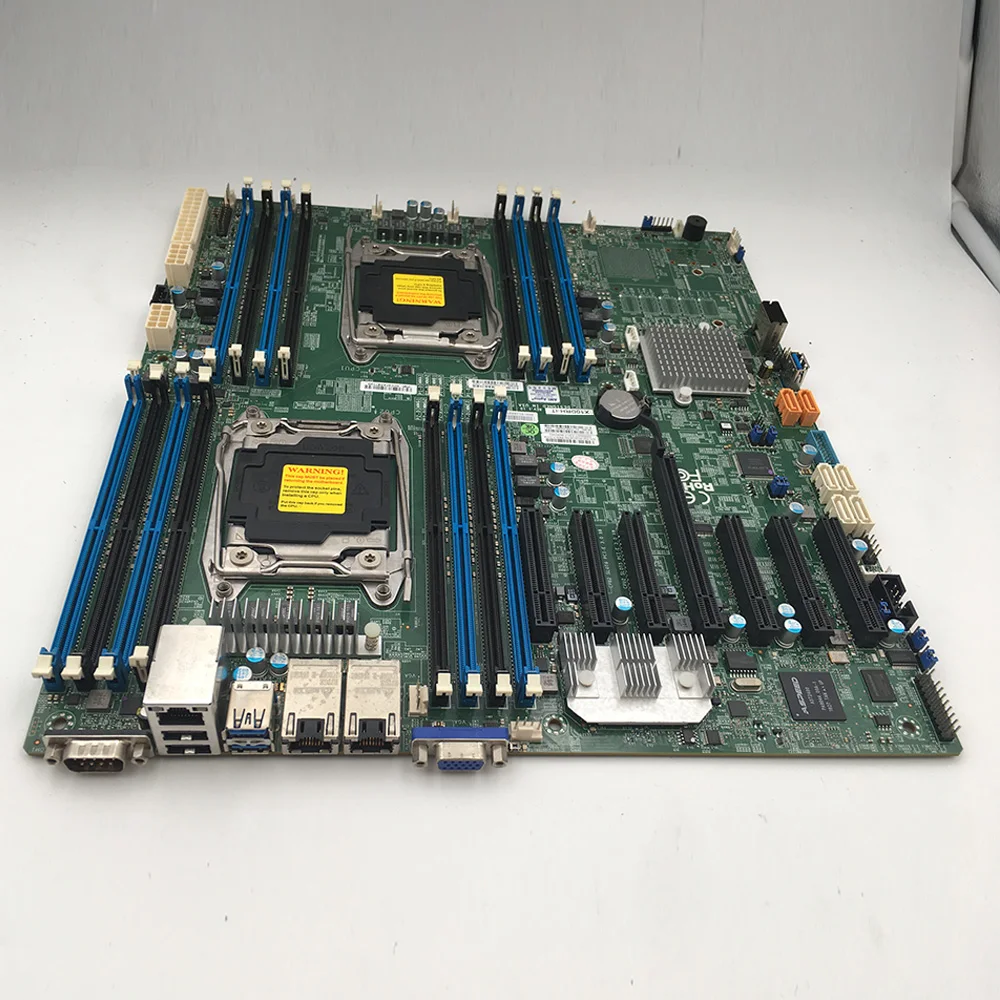 For Supermicro Server Motherboard E5-2600 V4/V3 Family Dual Port 10GBase-T SATA3 (6Gbps) IPMI 2.0 LGA2011 DDR4 X10DRH-iT