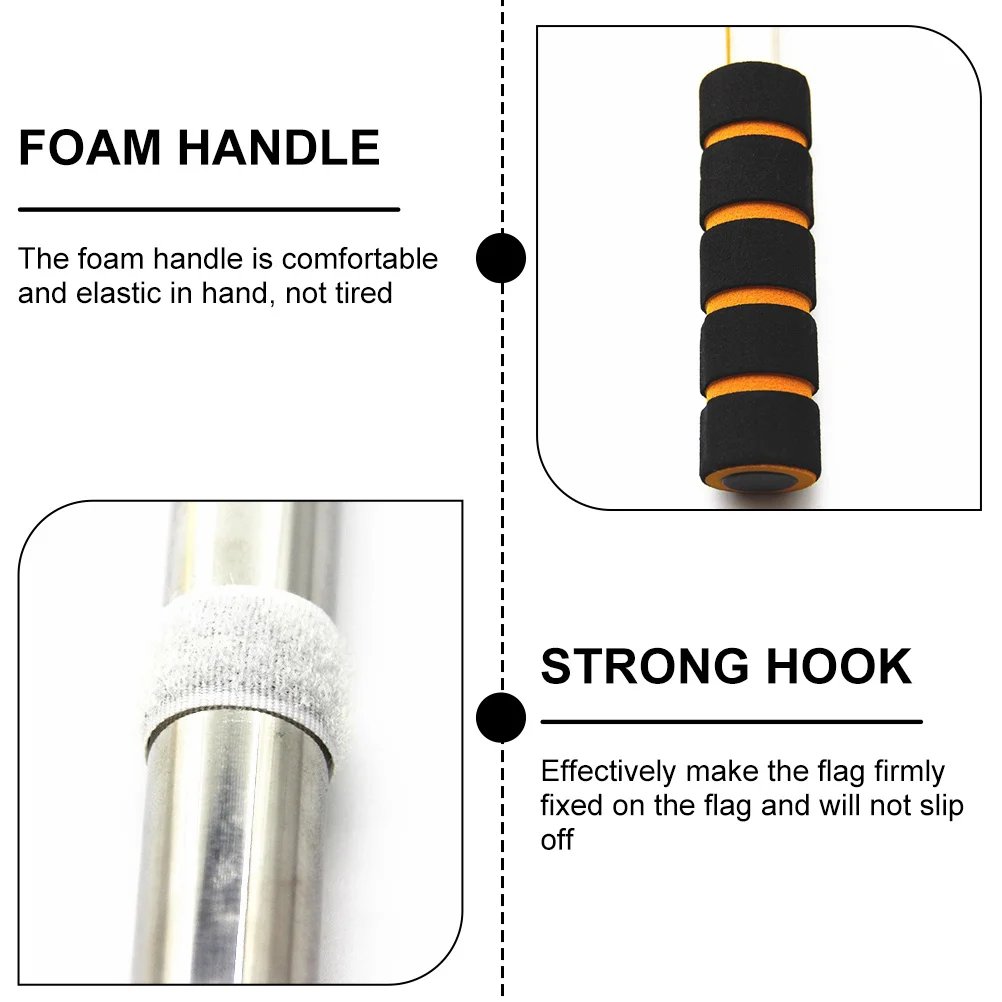 

3pcs Signal Flags Sports Safety Warning Flag For Racing Party Football Basketball Referee Traffic Event Cheer Team Sports