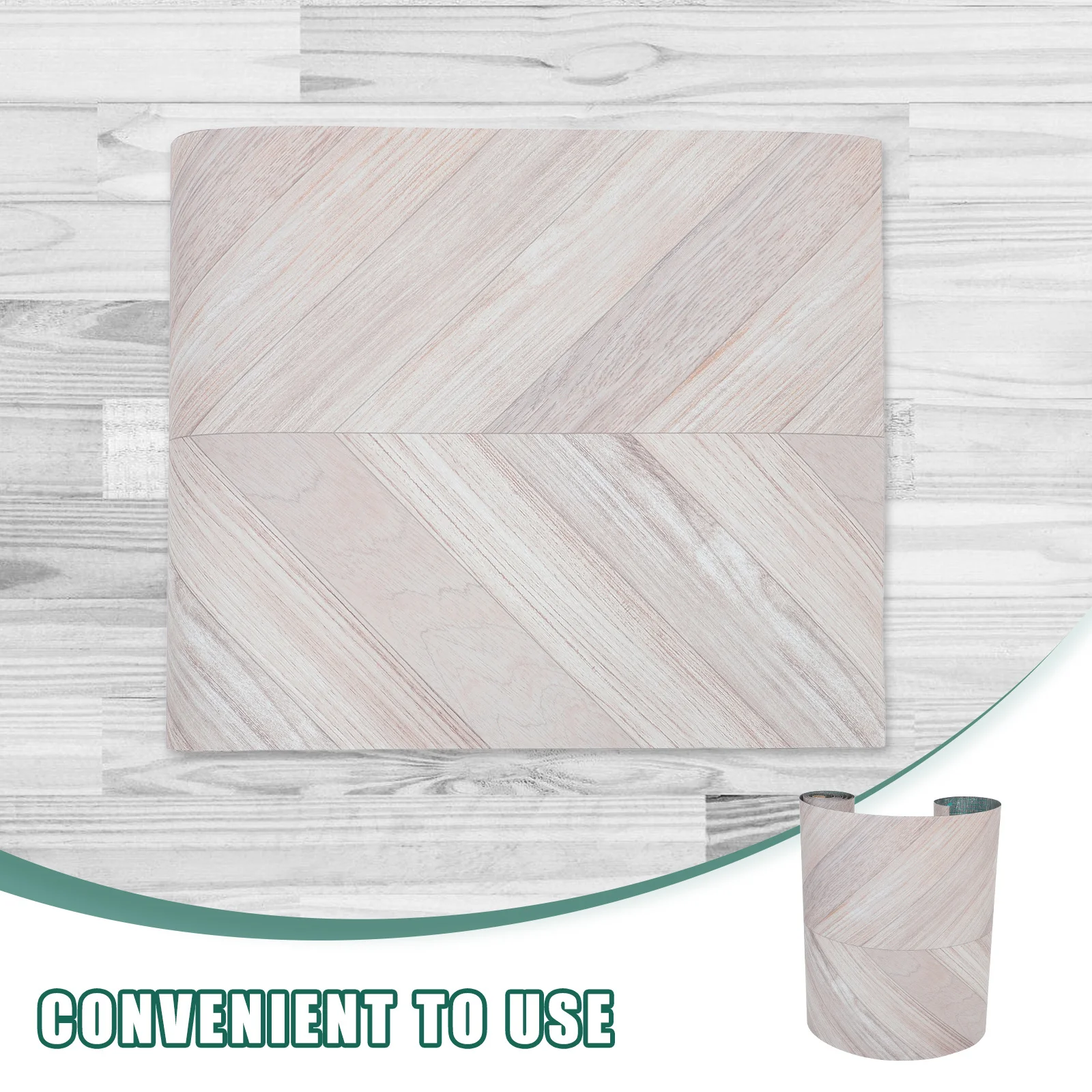 1 Rolo de Azulejos de Piso Autoadesivos DIY 118x23x0.06 polegadas, Piso Vinílico à Prova d'Água com Textura de Madeira para Cozinhas, Banheiros e Corredores