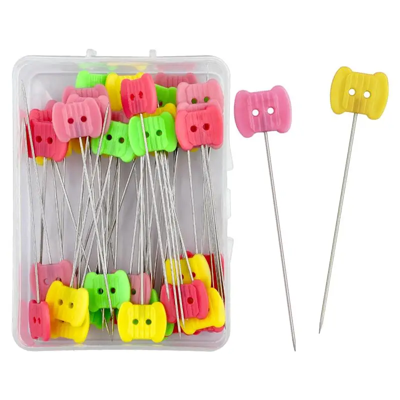 Nieuwe Kleermakerij Pins Borduren Patchwork Gereedschap Vaste Pin Knop Pin Patchwork Pin Voor Naaien Positionering En DIY 50 pcs/100 pcs