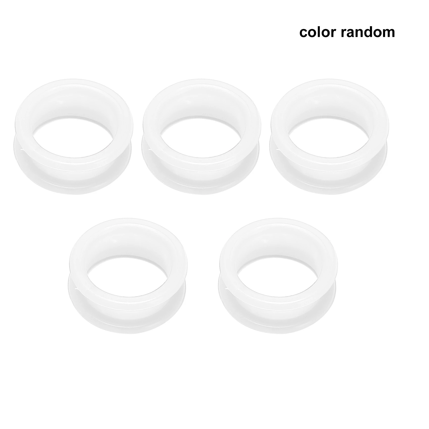 HIWS 50Pcs Silicone Finger Rings for Any Scissors Inserts Haircutting Styling Tools Accessories Mix Colors