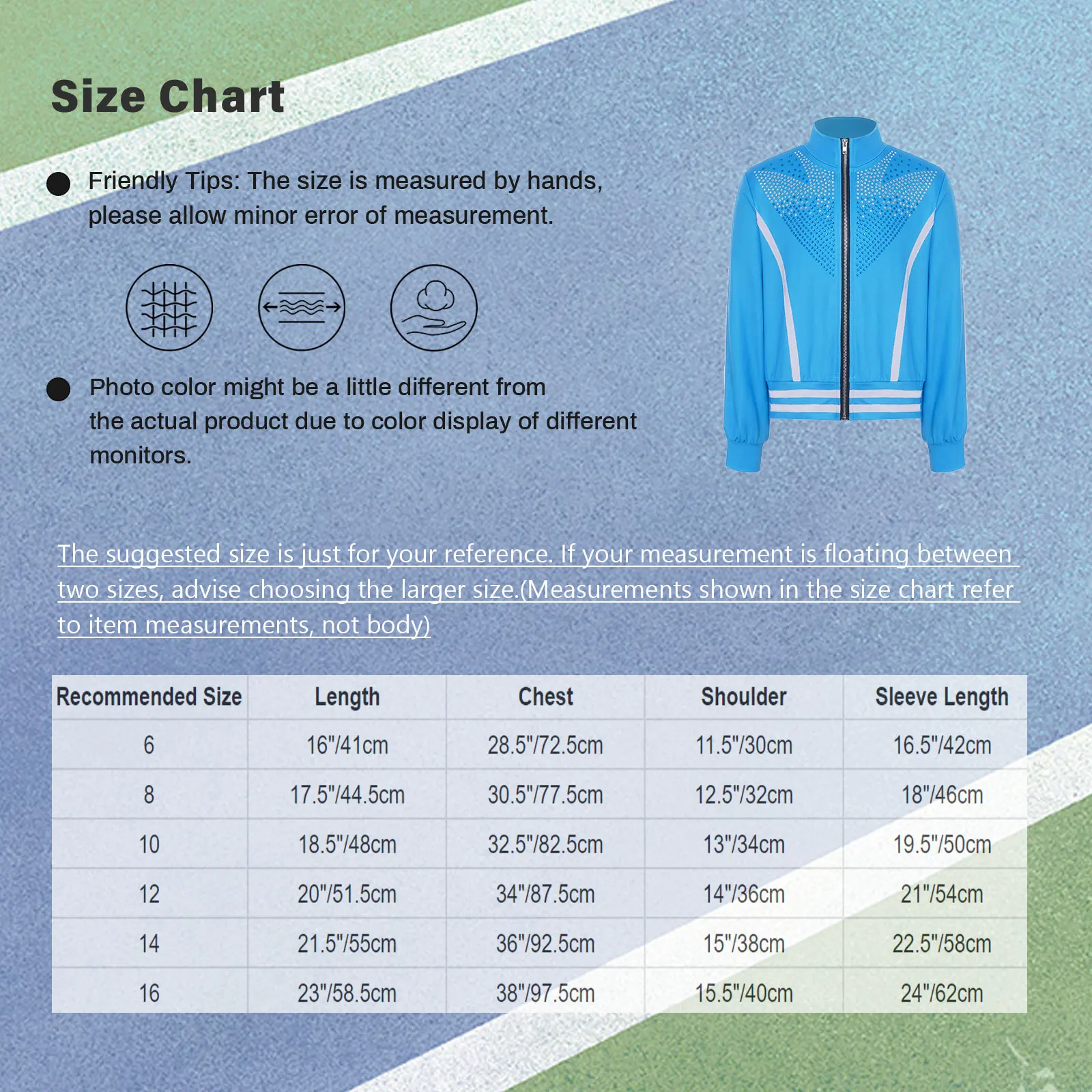 الأطفال الأولاد طويلة الأكمام الشكل التزلج على الجليد التزلج على الجليد زي لامعة الراين جاكيت زيبرا أعلى لأداء الممارسة