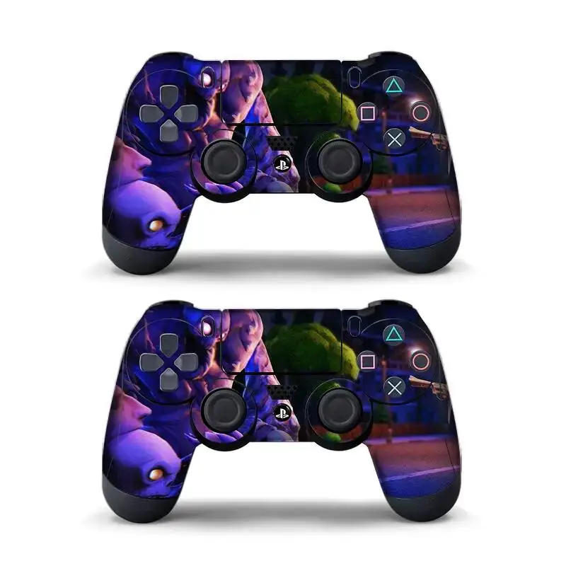 DATA FROG 2PCS Aufkleber für PlayStation 4 PS4 Controller Festung Nacht Haut Schutz Aufkleber Gamepad Spiel Zubehör