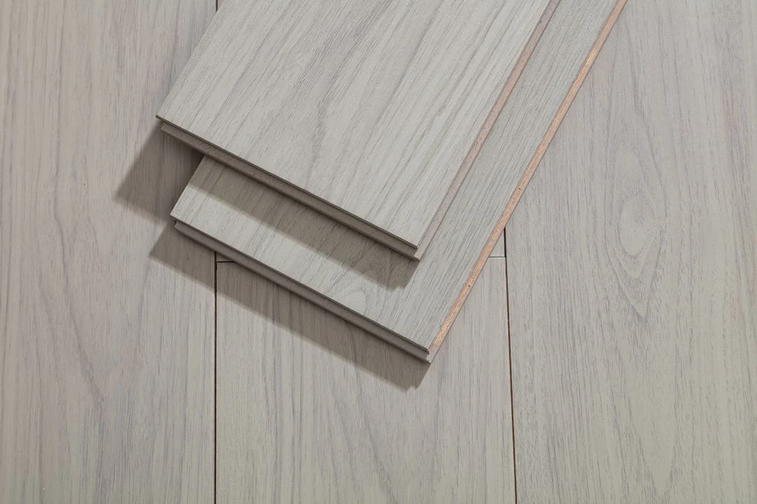 أرضيات مصقحة MDF HDF باللون الأبيض النقي والأسود مع 8 مم و12 مم #5