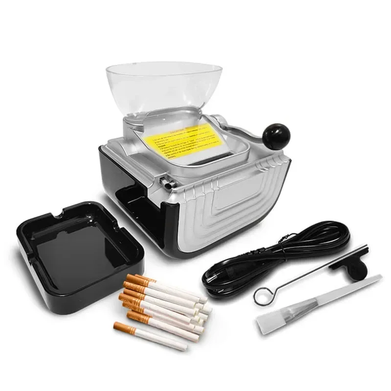 

High Capacity Cigarette Rolling Machine EU US AU Plug 5.5mm 6.5mm Tube Tobacco Automatic Injector Filling Maker Smoking Tools
