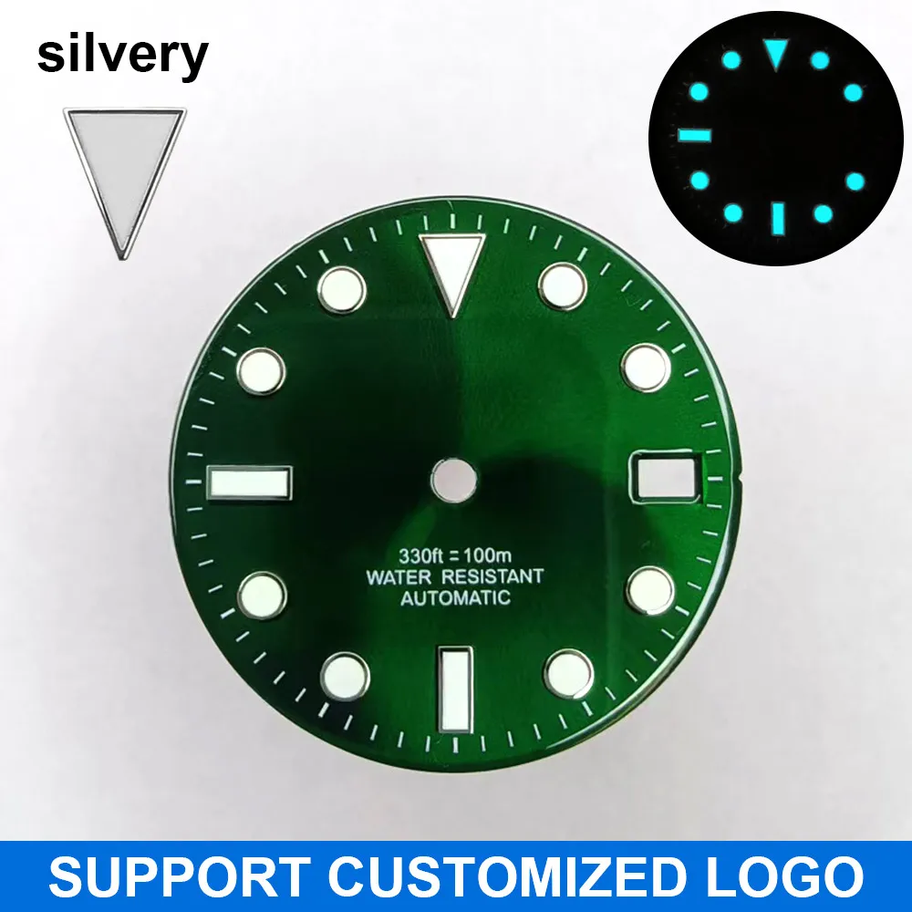 28,5-mm-Zifferblatt geeignet für NH-34/35/36 Uhrwerke, GMT-Leuchtzifferblatt, individuelle Anpassung von Logo/Namen, DIY-Zifferblatt-Uhrenteile – Detail 13