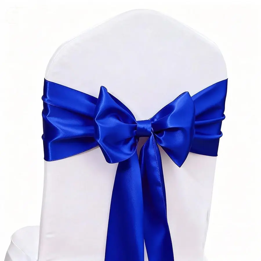 Blue Satin Chair Sa…