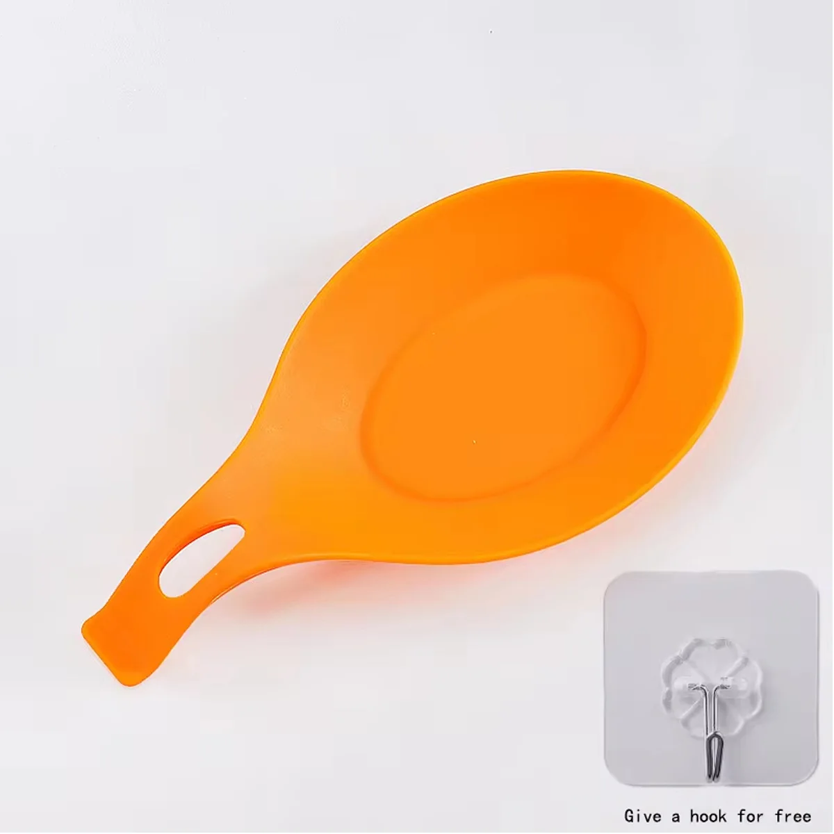 News 1pcs Four-Color Silicone Nontoxic Insulated Spoon Kitchen Storage Non-Slip Shelf Spoon Spatula Shelf Household Accessories